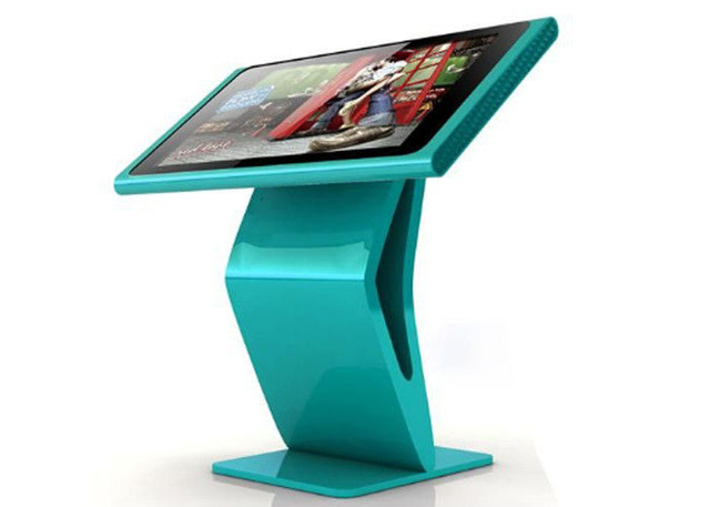 Floor Stand Interactive Digital Advertising Monitor Lcd Infrared Horizontal Touch Screen Kiosk