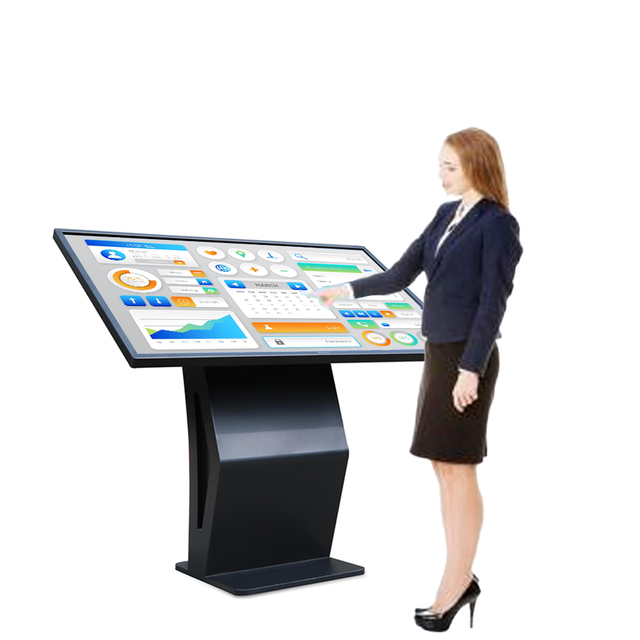 43 Inch Outdoor Floor Standing Horizontal Touch Screen Kiosk