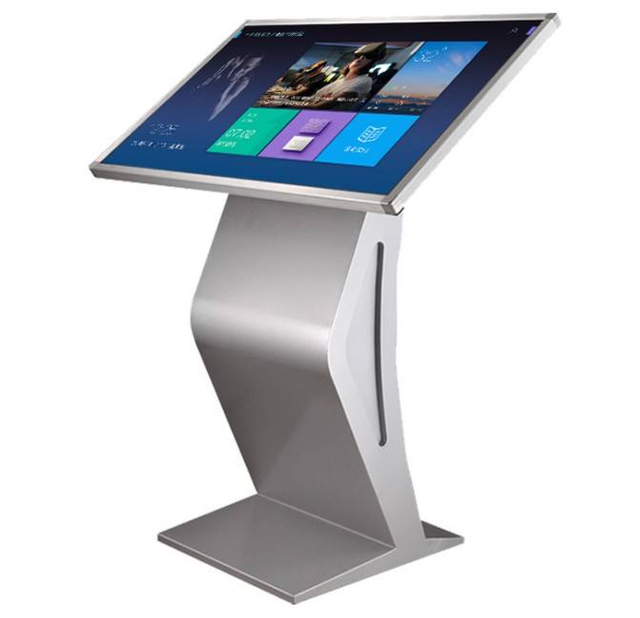 Horizontal Interactive Display Screens Indoor Lcd Advertising Player Capacitive Touch Digital Kiosk