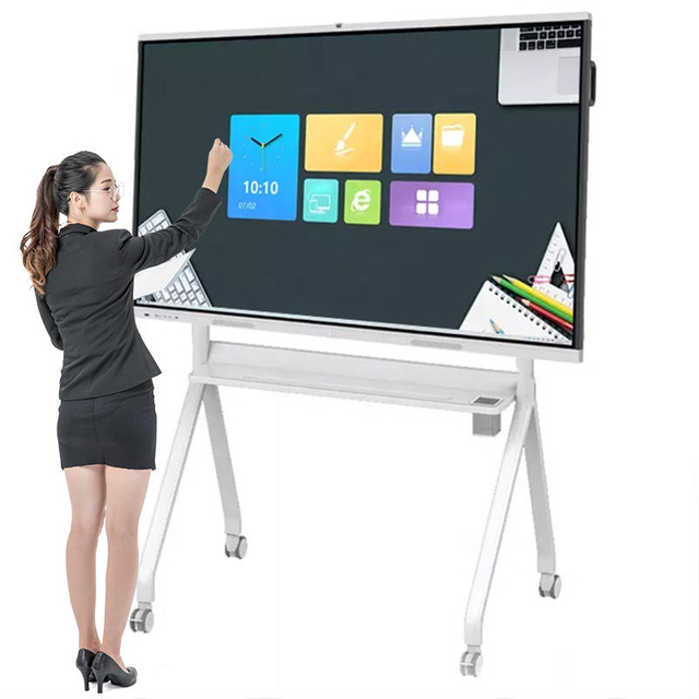 100 Indoor Android 4k Full Hd Lcd Meeting/teaching Interactive Whiteboard Conference System Digital Totem