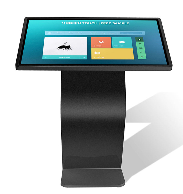 Horizontal Digital Kiosk Wifi Lcd Query Machine Information Inquiry All In One Interactive Touch Screen Kiosk