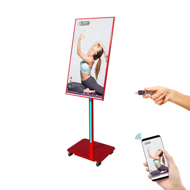 32" Smart digital poster Stand Advertising Lcd Poster Display Portable Digital Signage