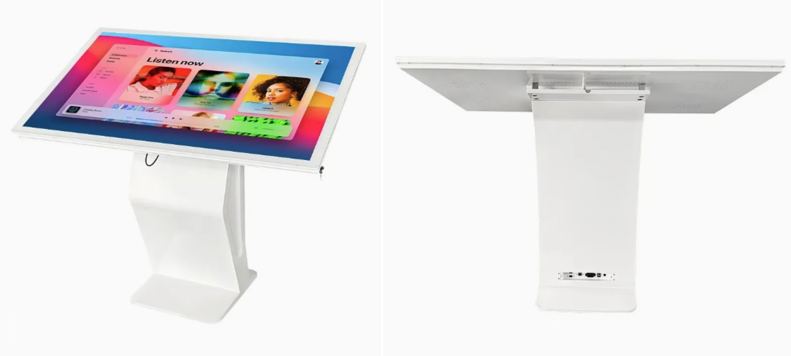 Horizontal Capacitive Touch Digital Advertising Kiosk