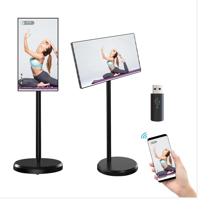 32" Digital Signage Portable Advertising Poster Stand with Smart LCD Screen